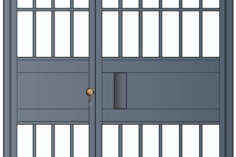 （雙扇電控平開(kāi)門(mén)、柵欄門(mén)）